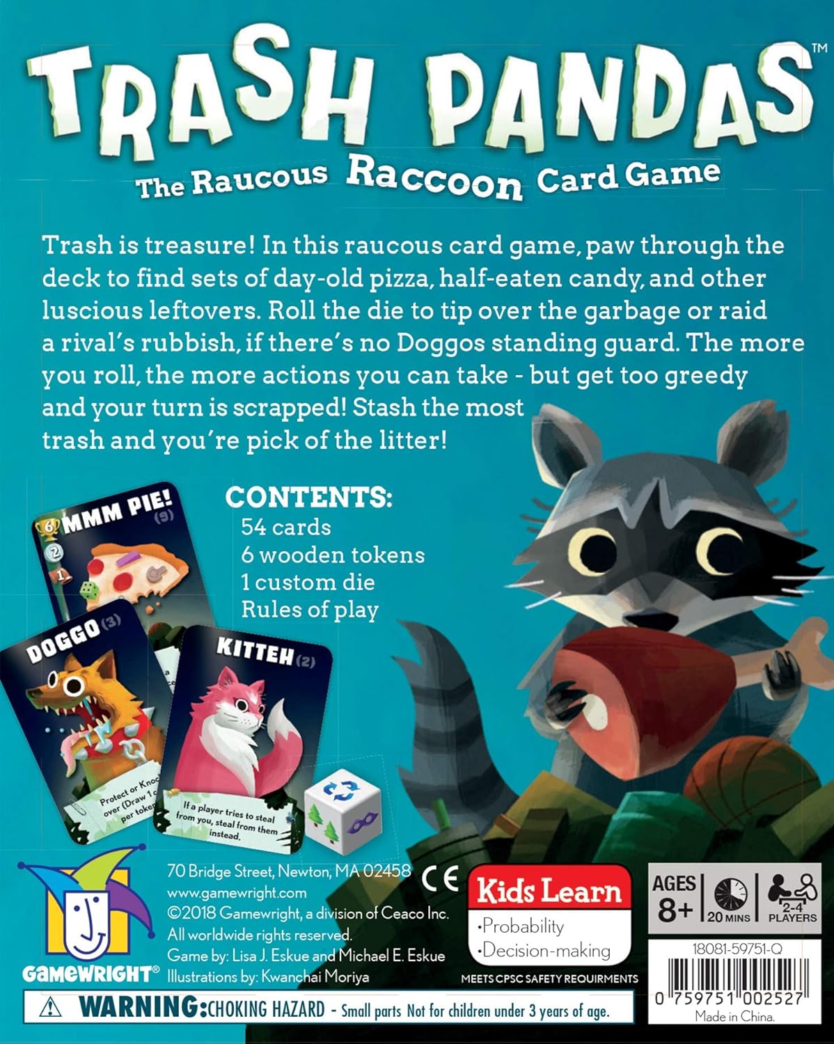 House of Games Board Game Café & Store in Lebanon. Trash Pandas